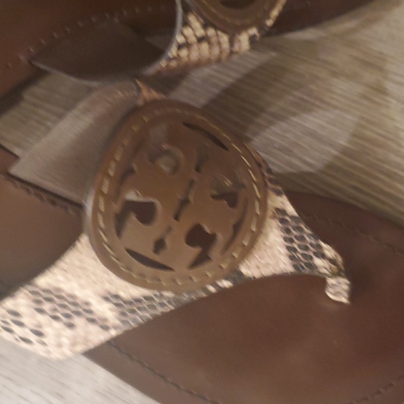 Tory Burch snakeskin thong sandals - Picture 2 of 10